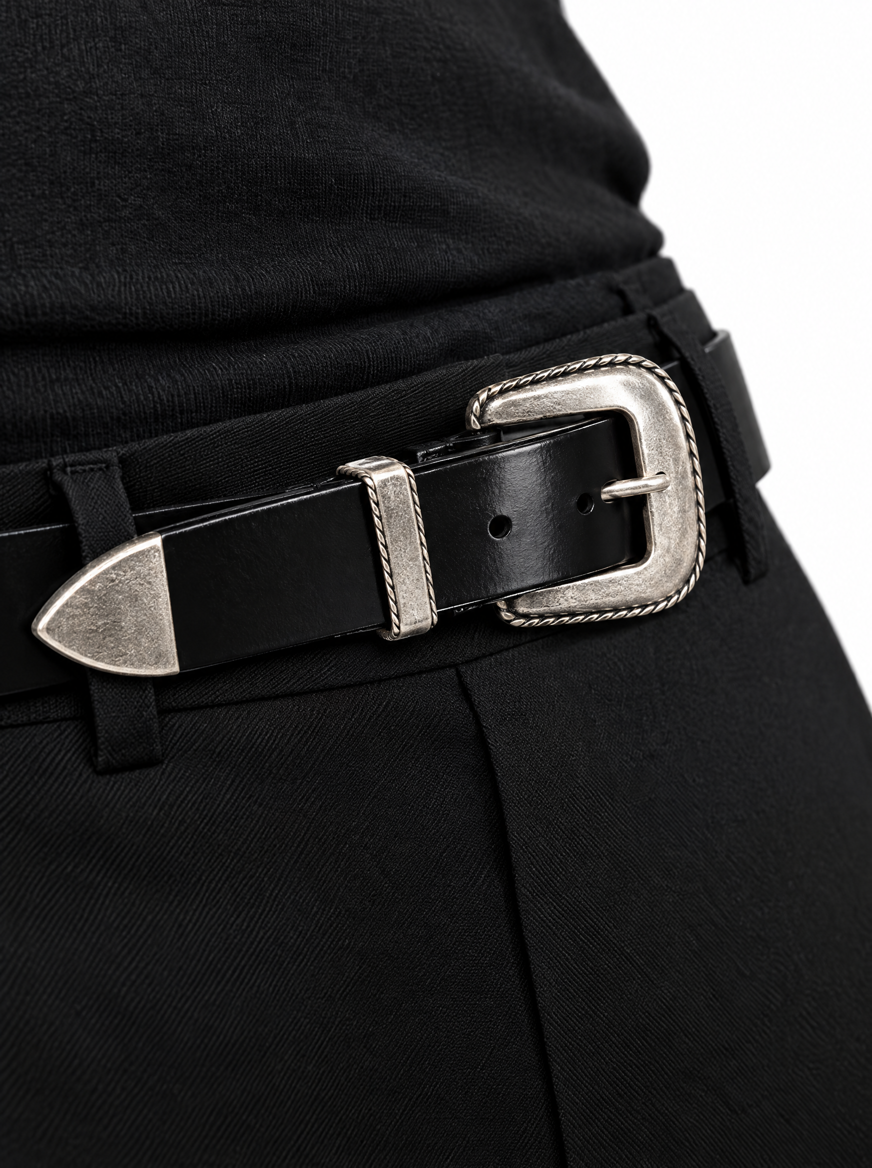 Cintura simple nera 030