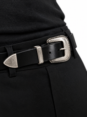 Cintura simple nera 030