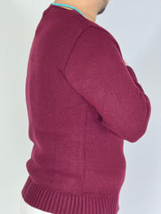 Maglia scollata bordeaux YOKOHAMA