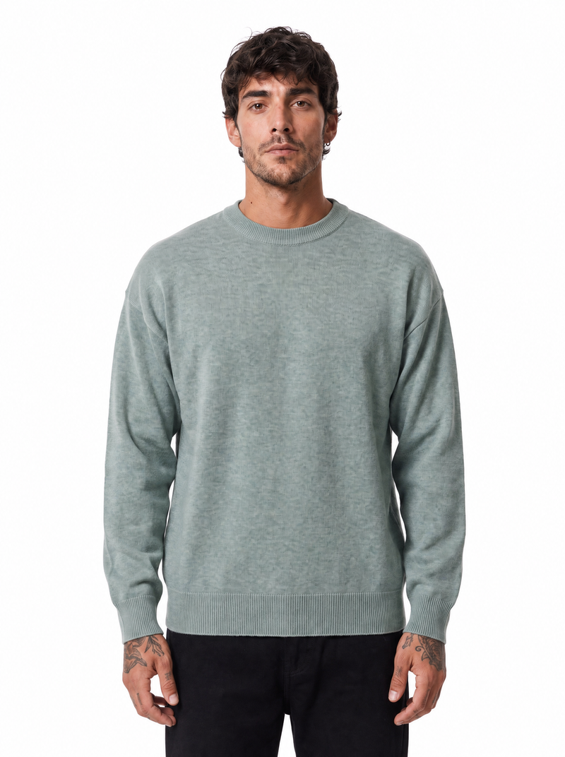 Girocollo rasato green W86020