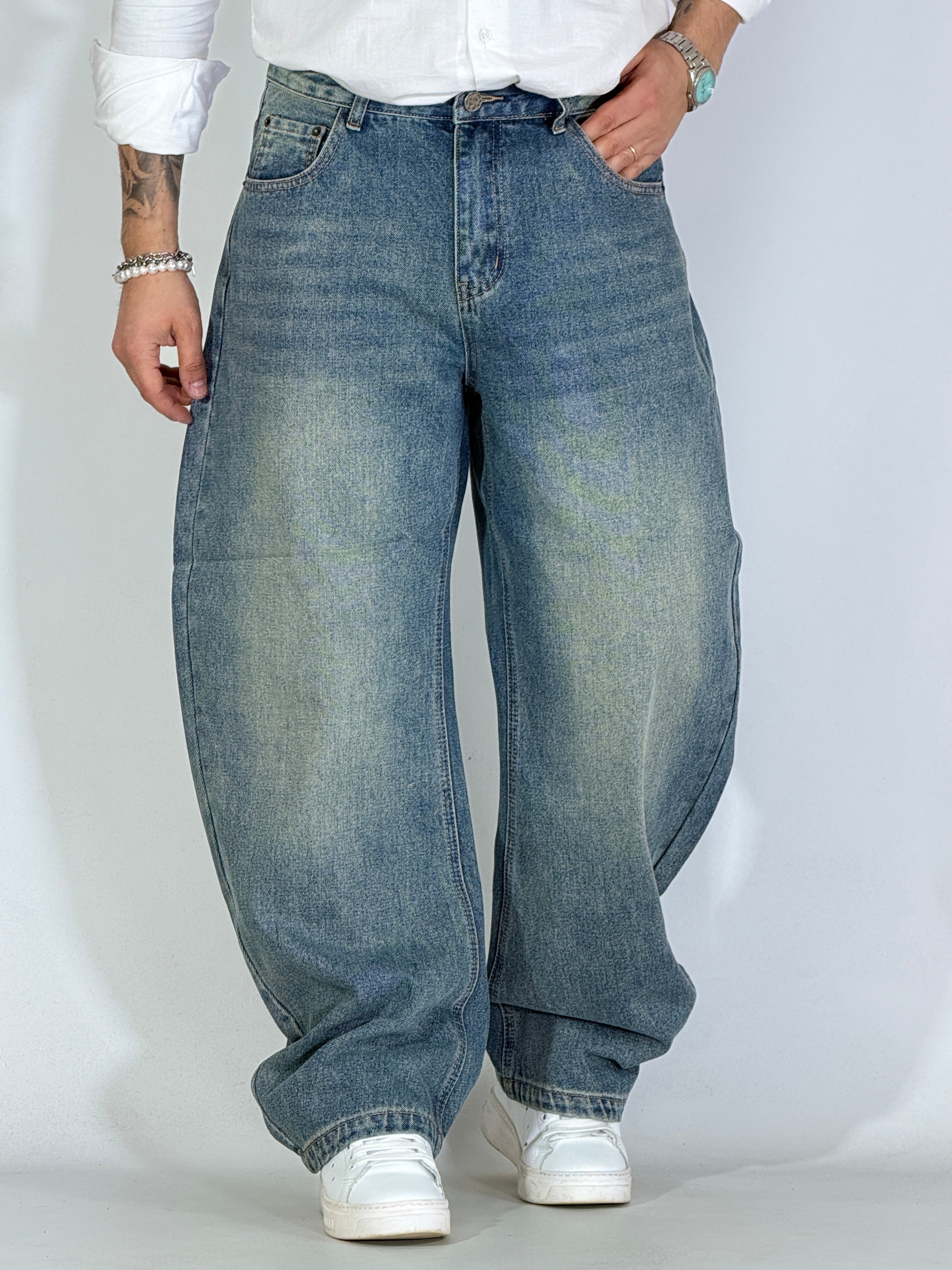 Jeans balloon sabbiato WJ04