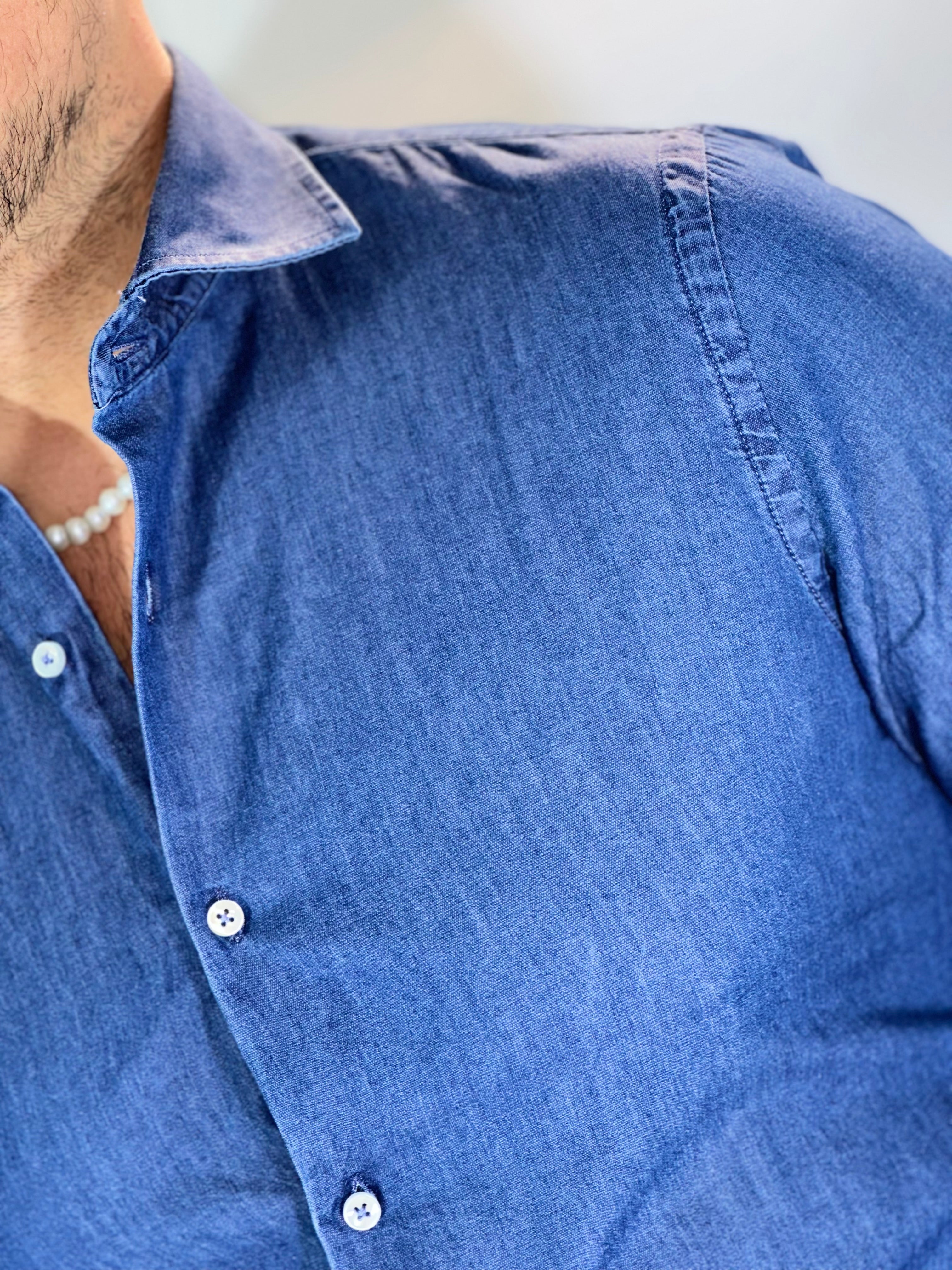 Camicia MIGLIACCIO jeans scuro