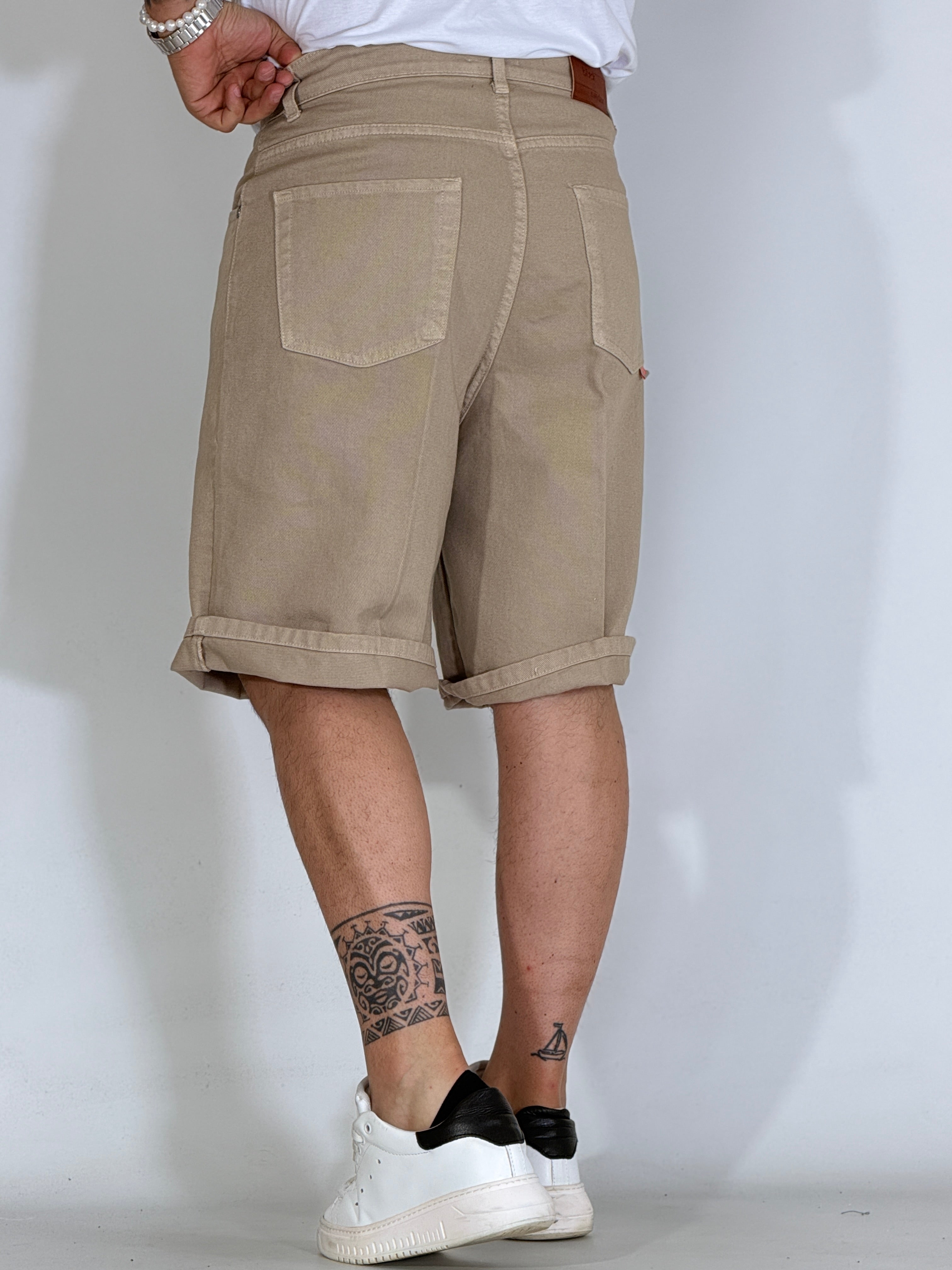 Bermuda jeans beige COSTA AZZURRA