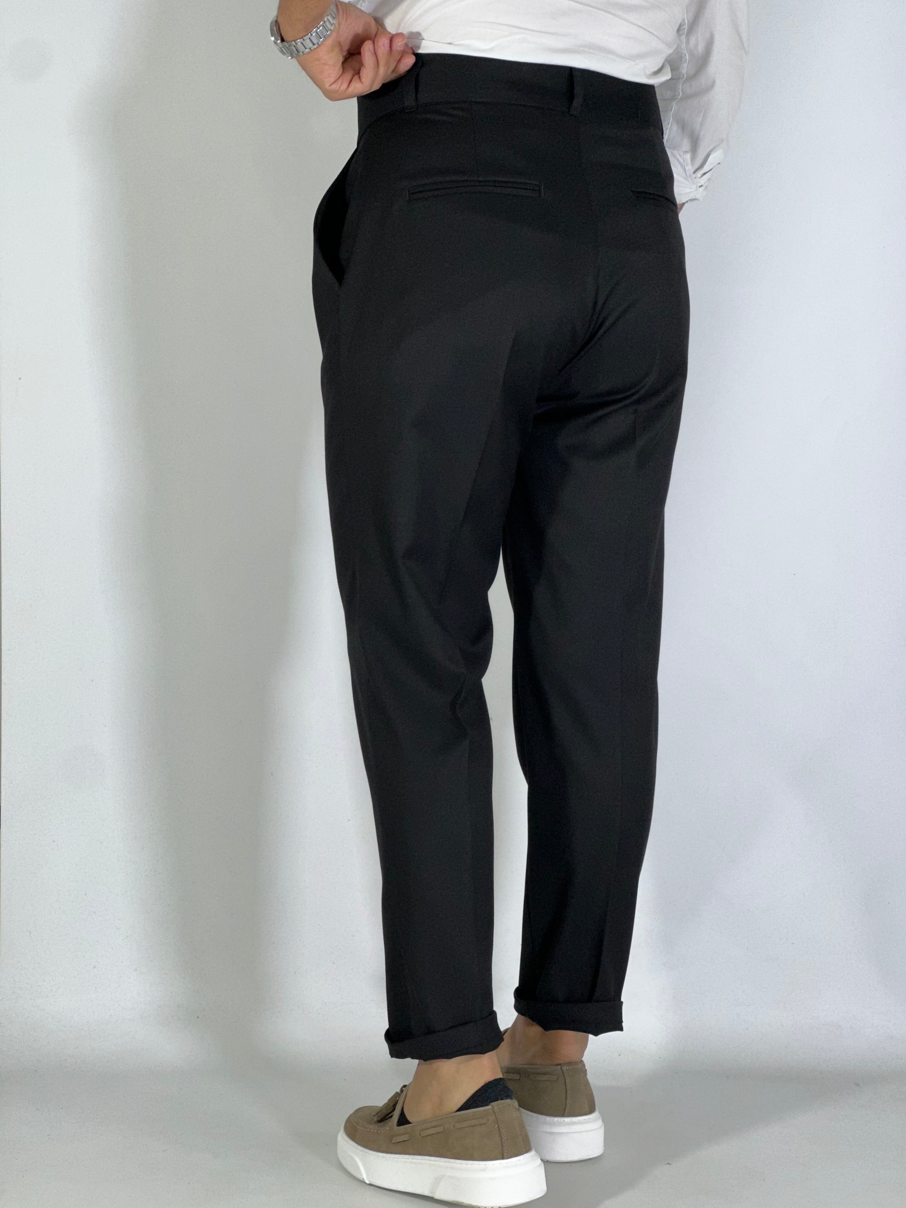 Pantalone vita alta migliaccio nero tennesse