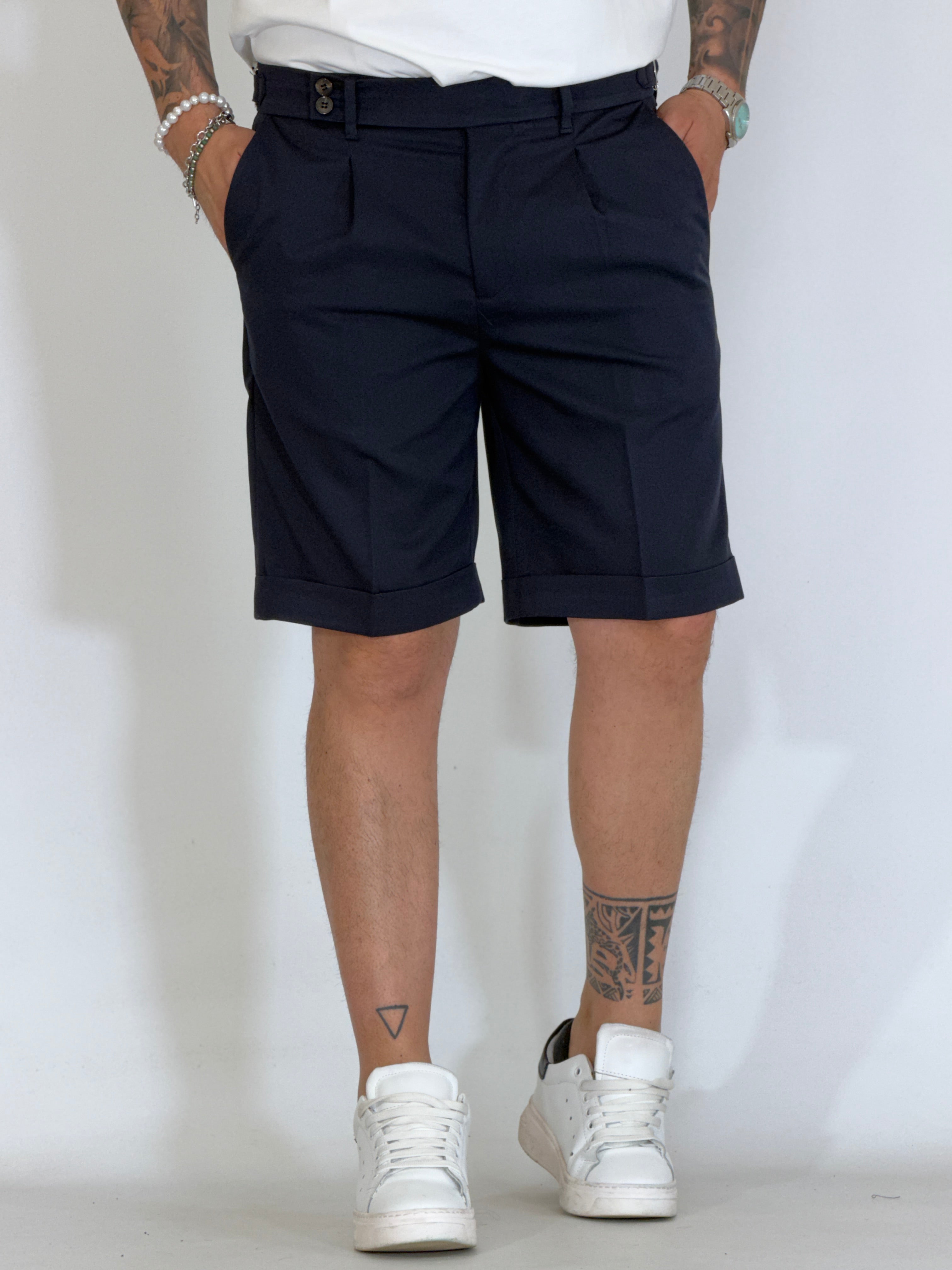Bermuda con fibbie blu LA PLAZ