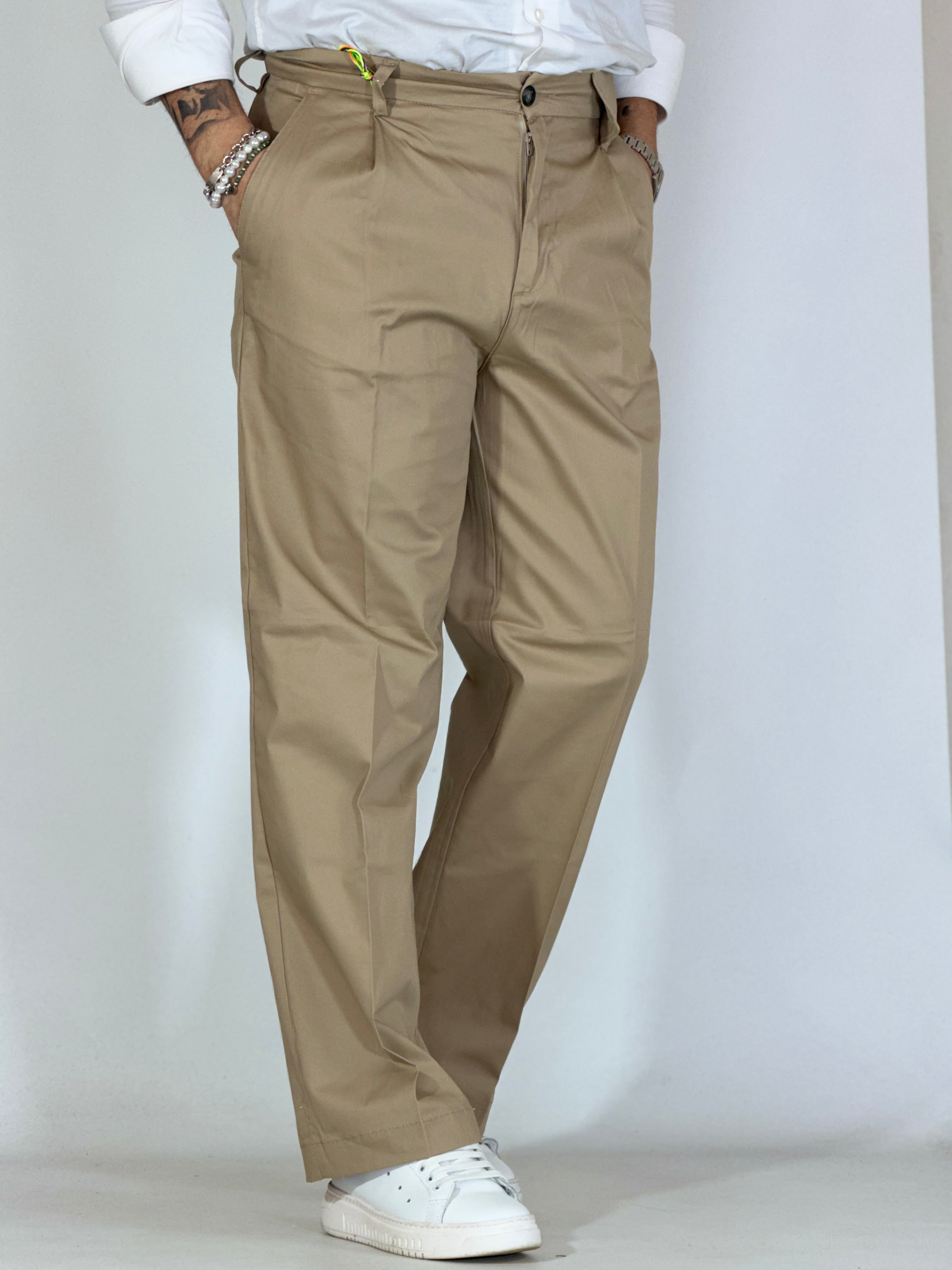 Eden · Pantalone palazzo beige