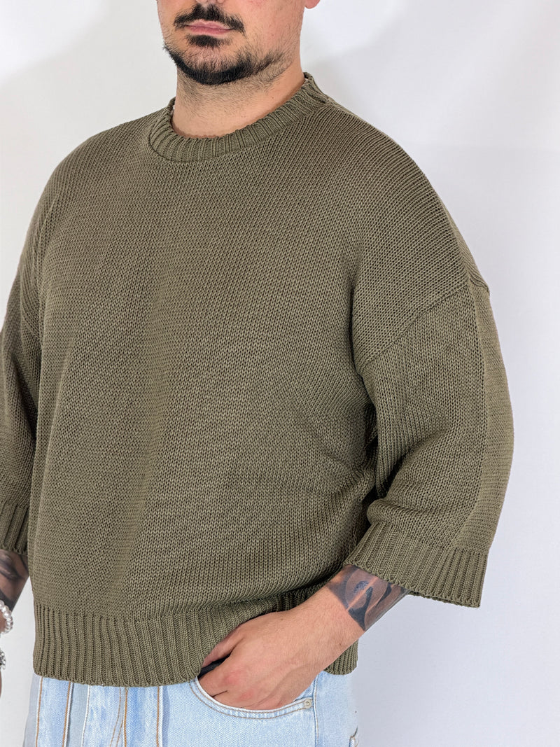 Aruba · girocollo cropped militare