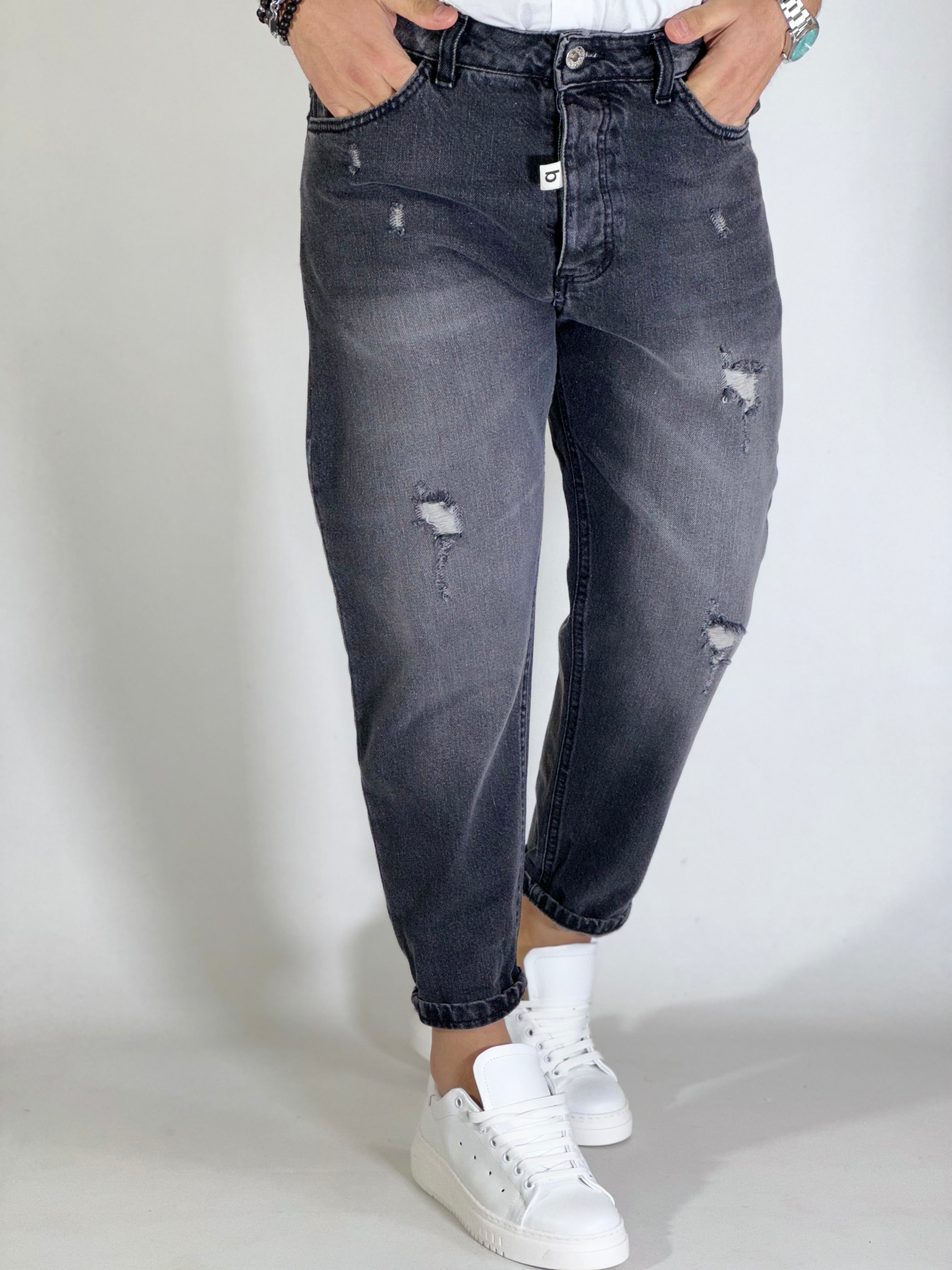 Jeans loose fit cenere BLKS3001