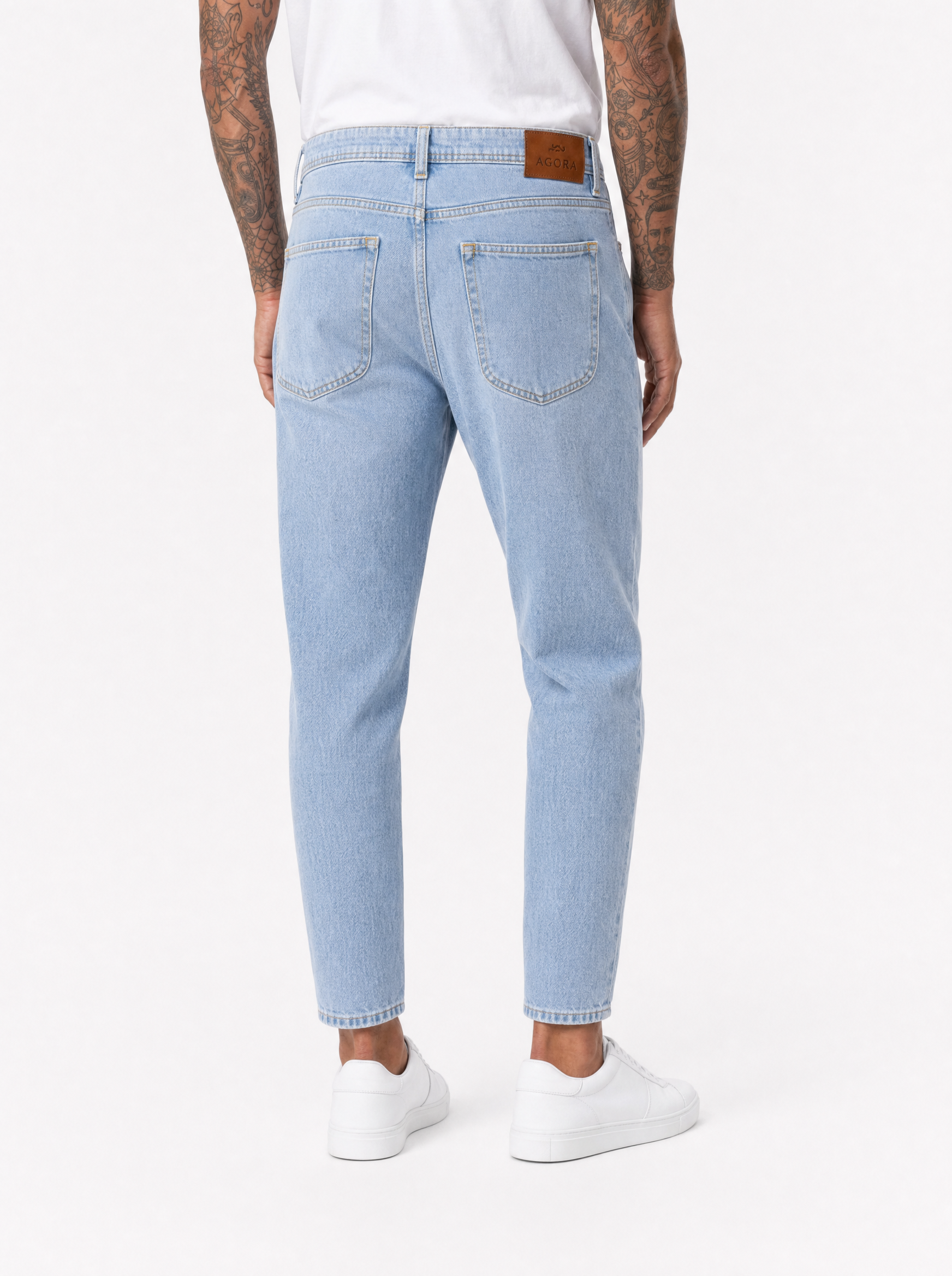EMPIRE Jeans carrot fit chiaro pulito