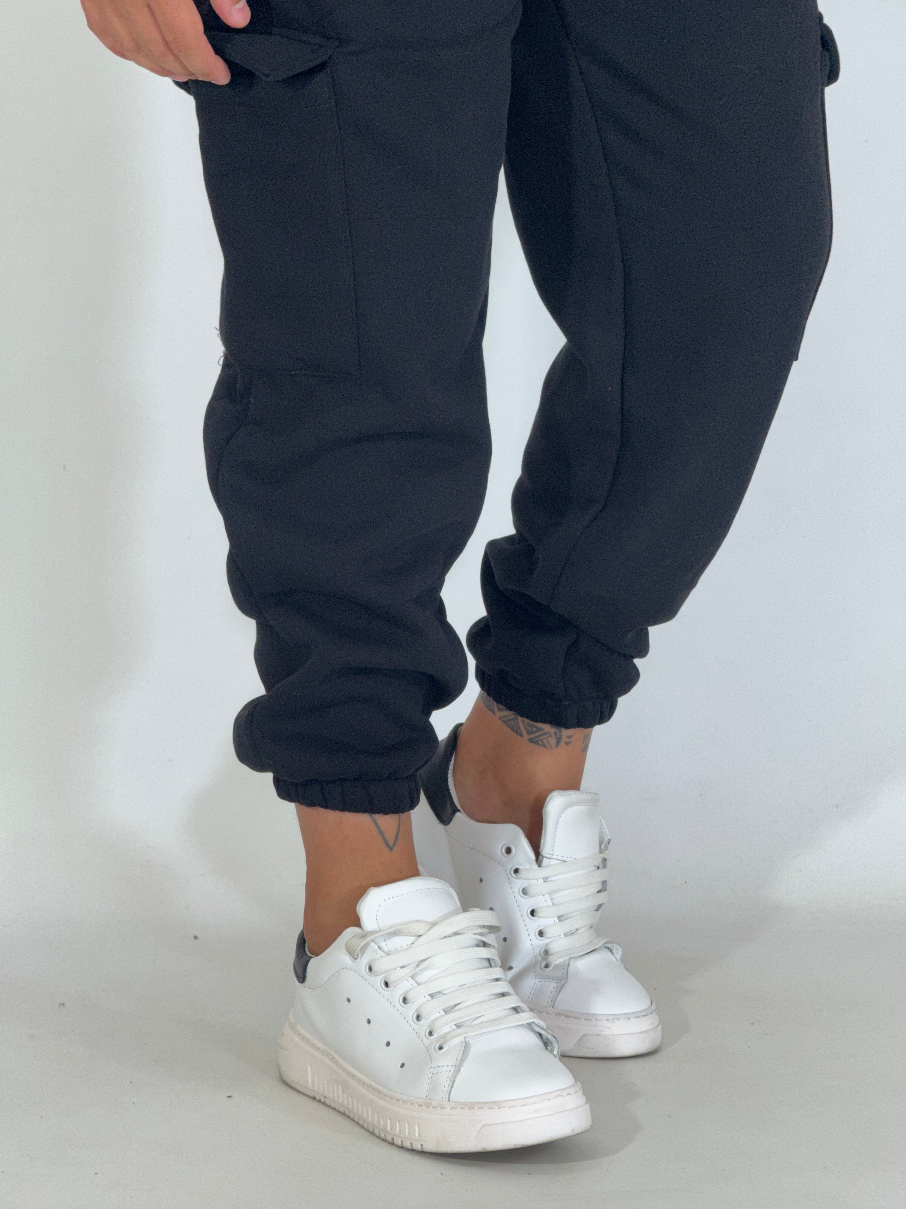 Pantalone tuta CARGO LOW nero