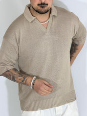 Polo traforata tortora BROOKLYN