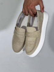 Mocassino casual camoscio BEIGE DR801