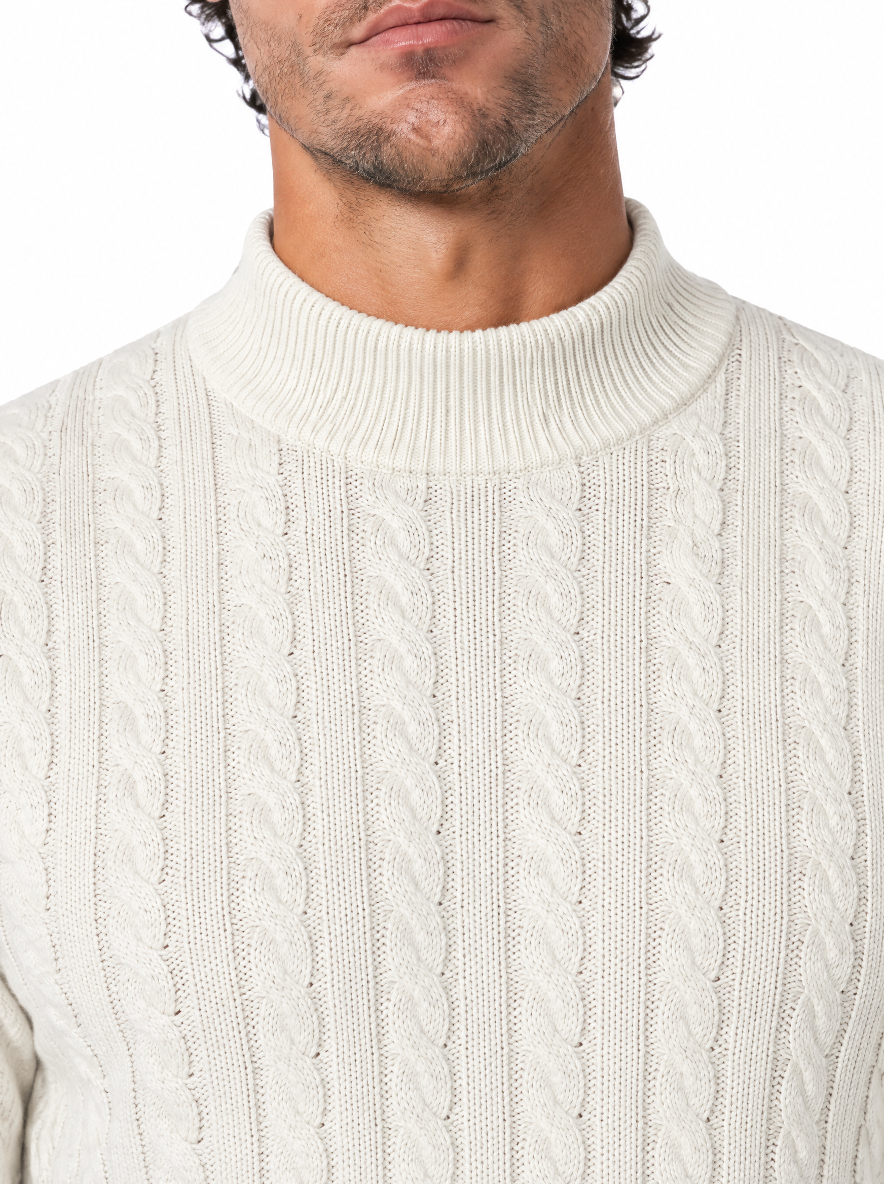 Lupetto con trecce white 889