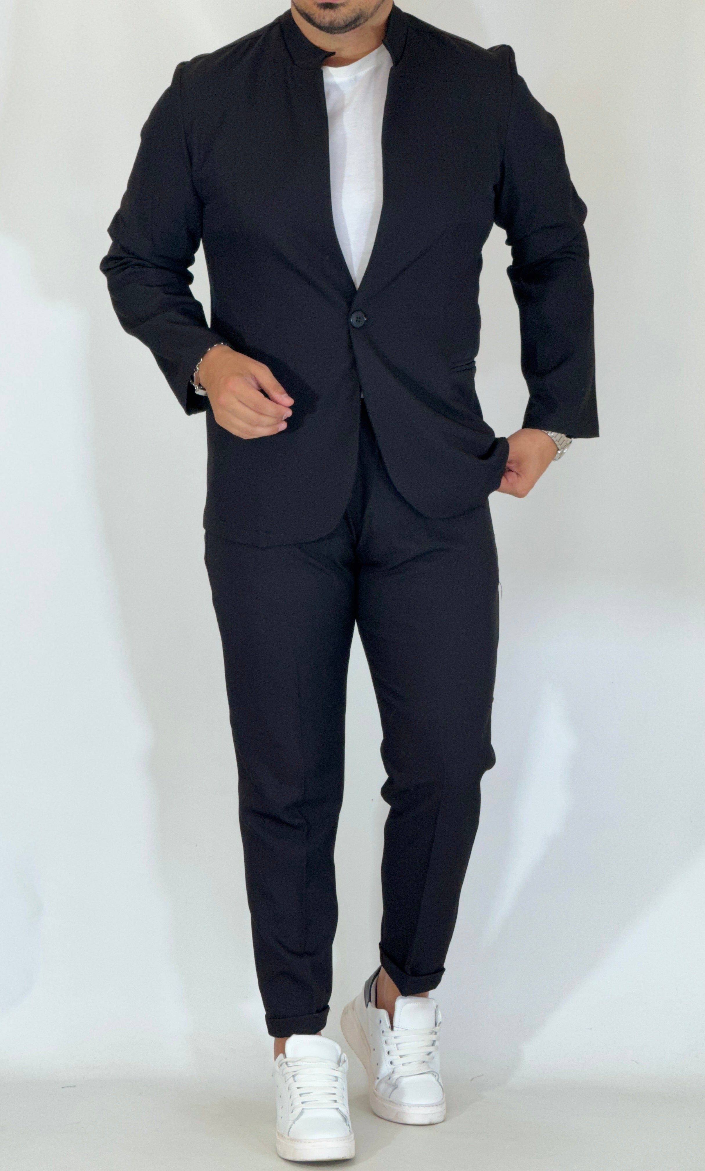 Abito coreano nero LW256061