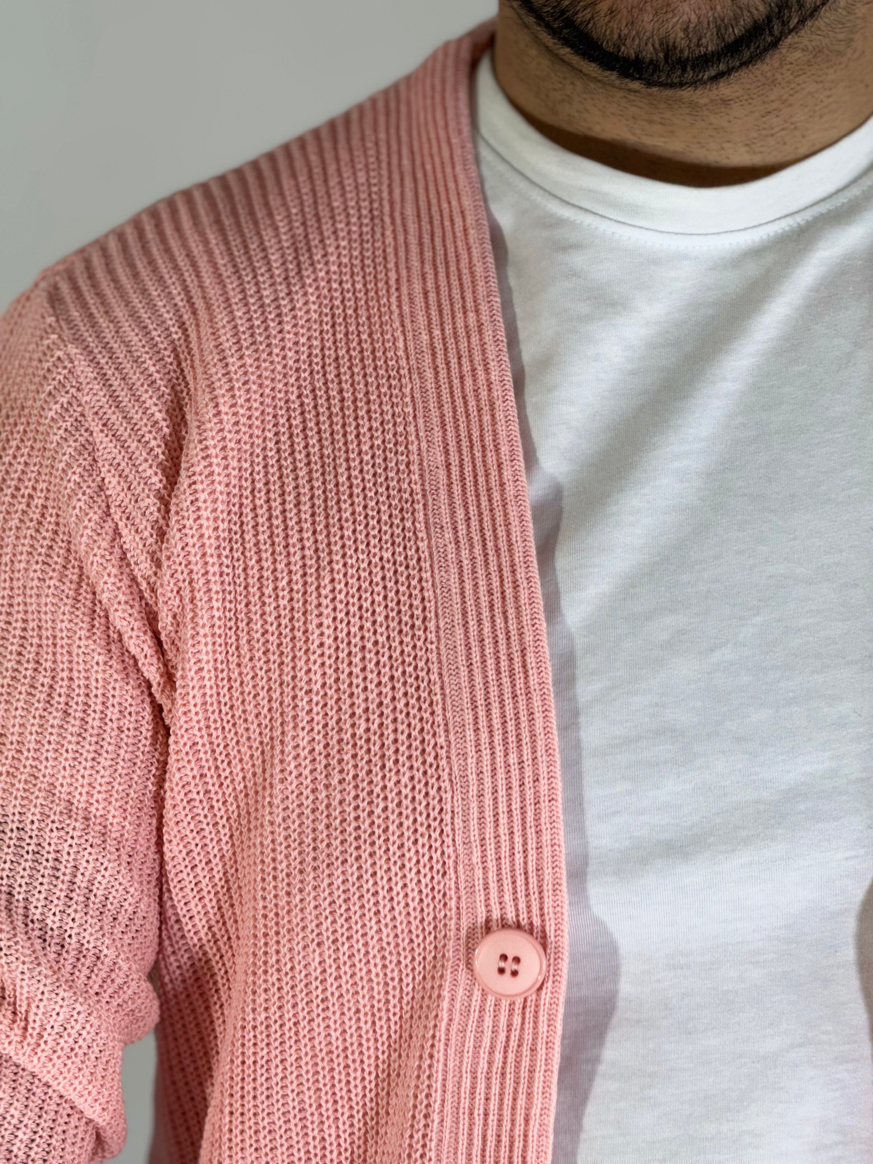 Cardigan estivo rosa TB2500