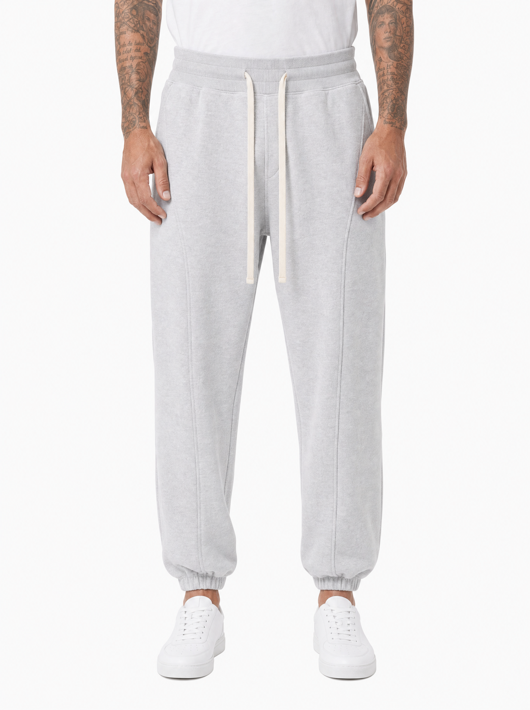 Pantalone tuta balloon fit grigio DC186016