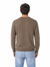 QUARTIERI Girocollo bottonato beige