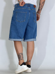 Bermuda jeans con risvolto EL DORATO