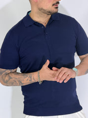 Polo mezza manica blu MT966