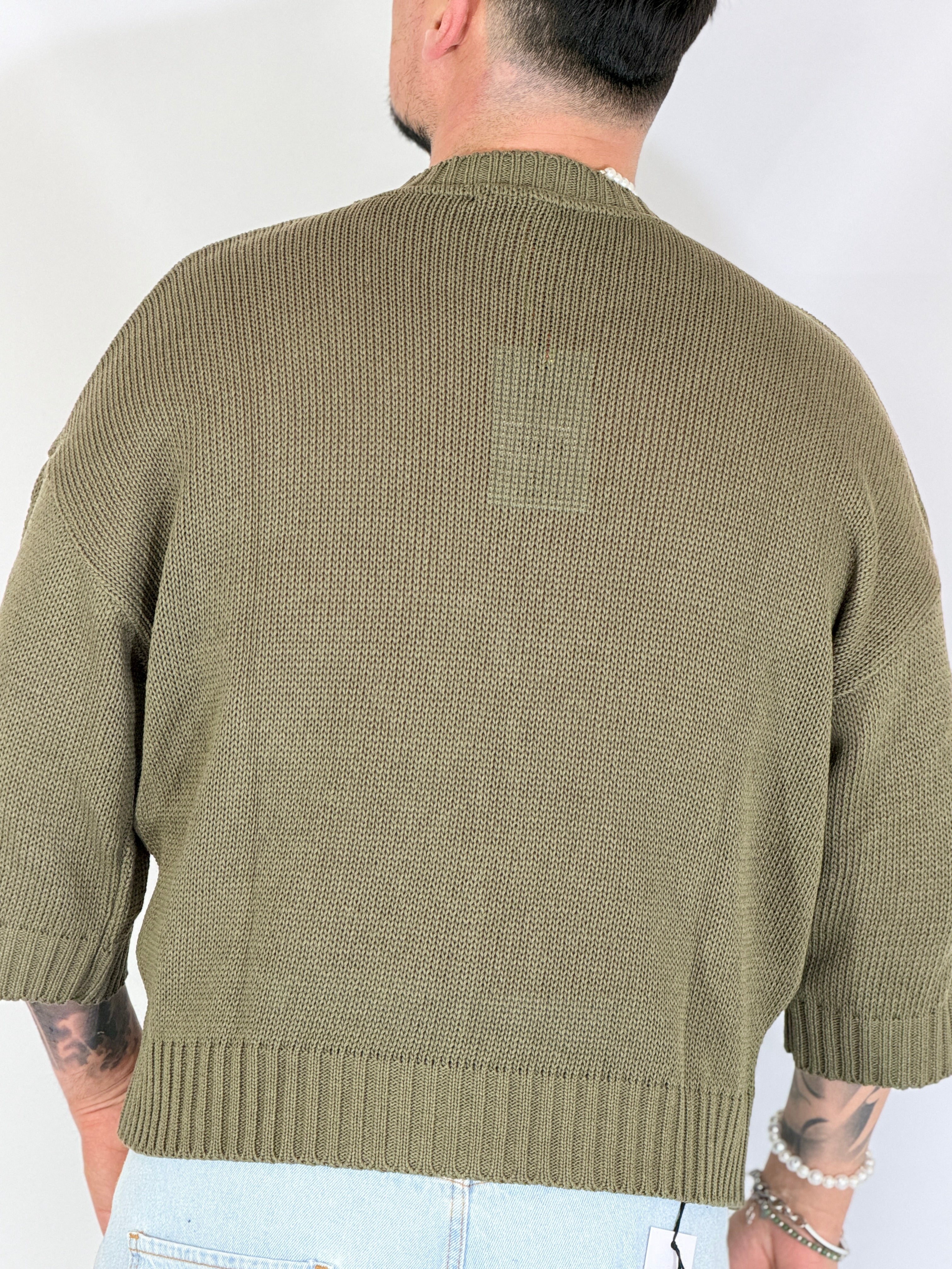 Aruba · girocollo cropped militare