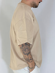 T-shirt over tre quarti avorio 6003PE