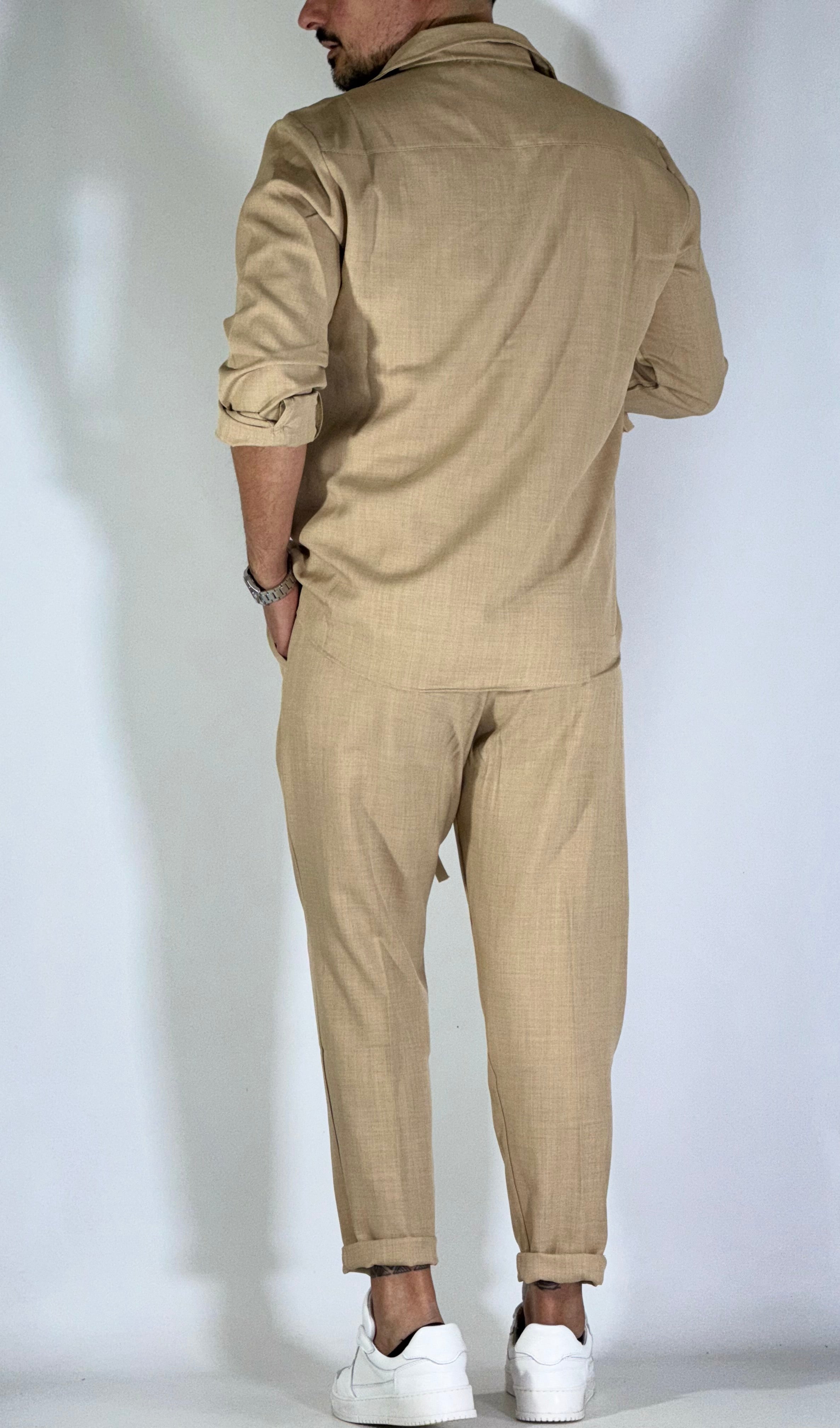 Coordinato casual unito beige ART LOK2