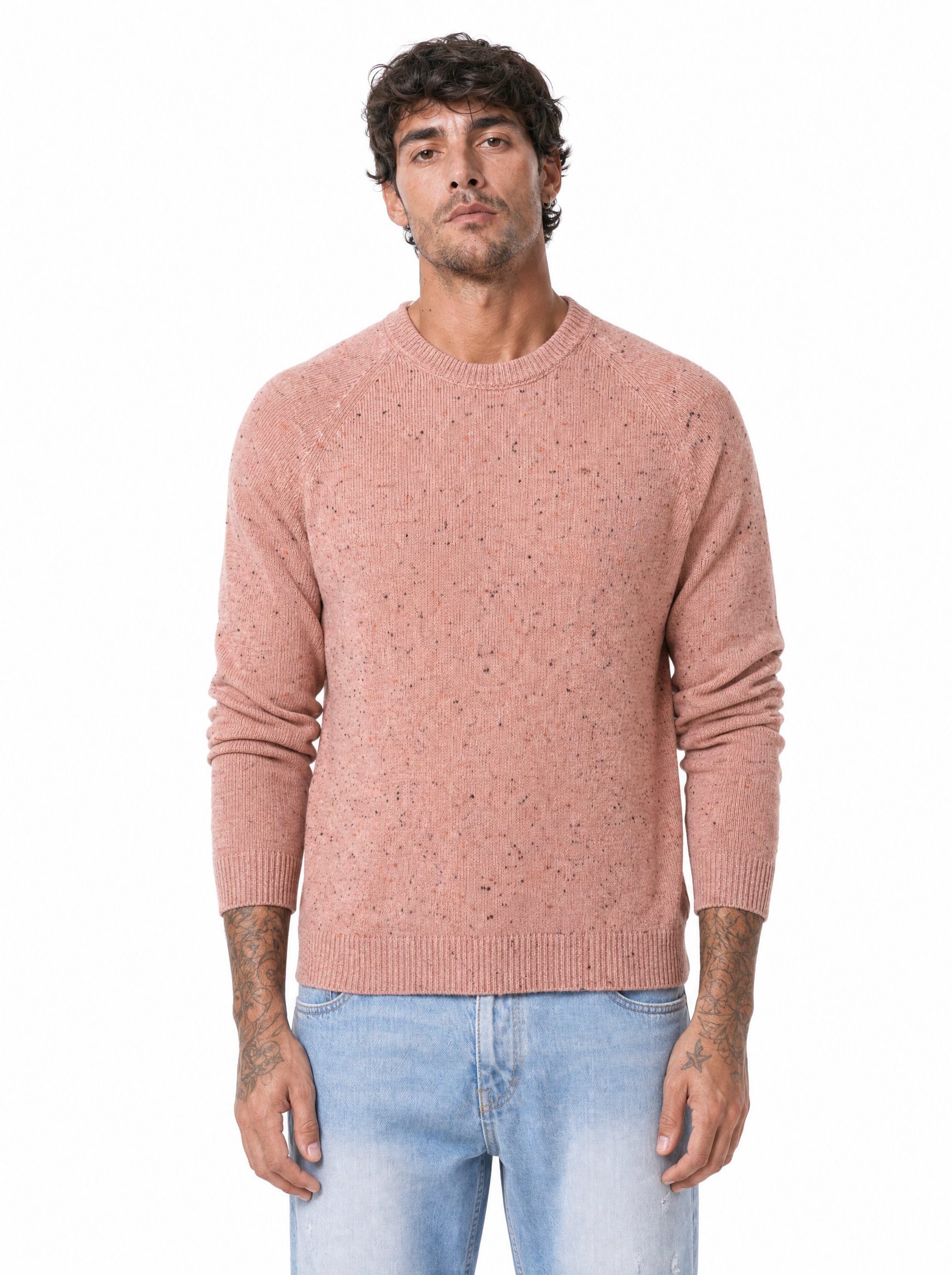 QUARTIERI Girocollo bottonato rosa