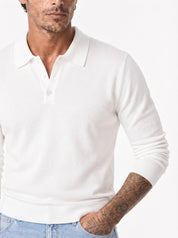 Polo manica lunga bianca BK8501