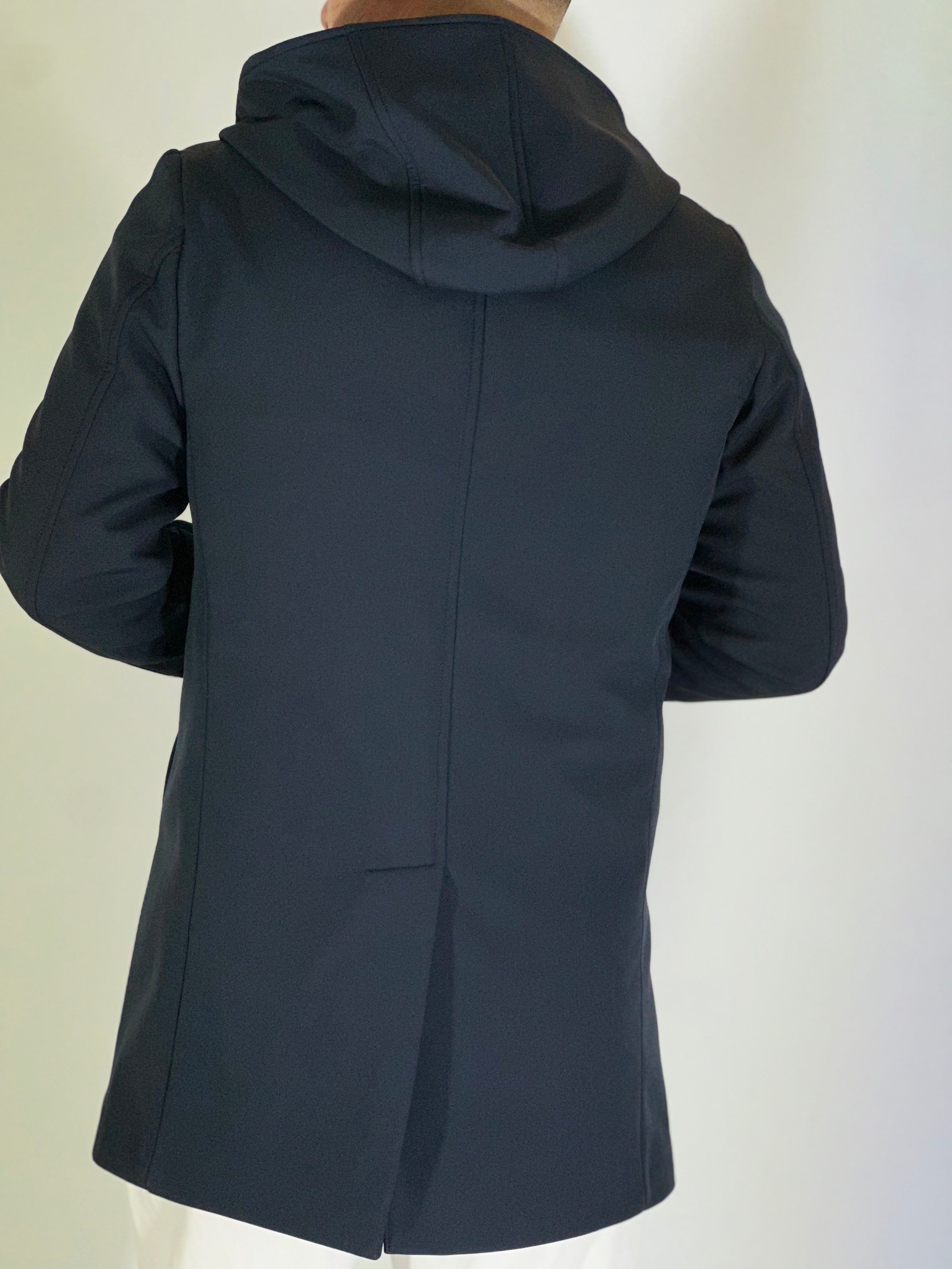 Trench con cappuccio RIVERSIDE blu