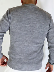 Maglia girocollo grigio MF13670