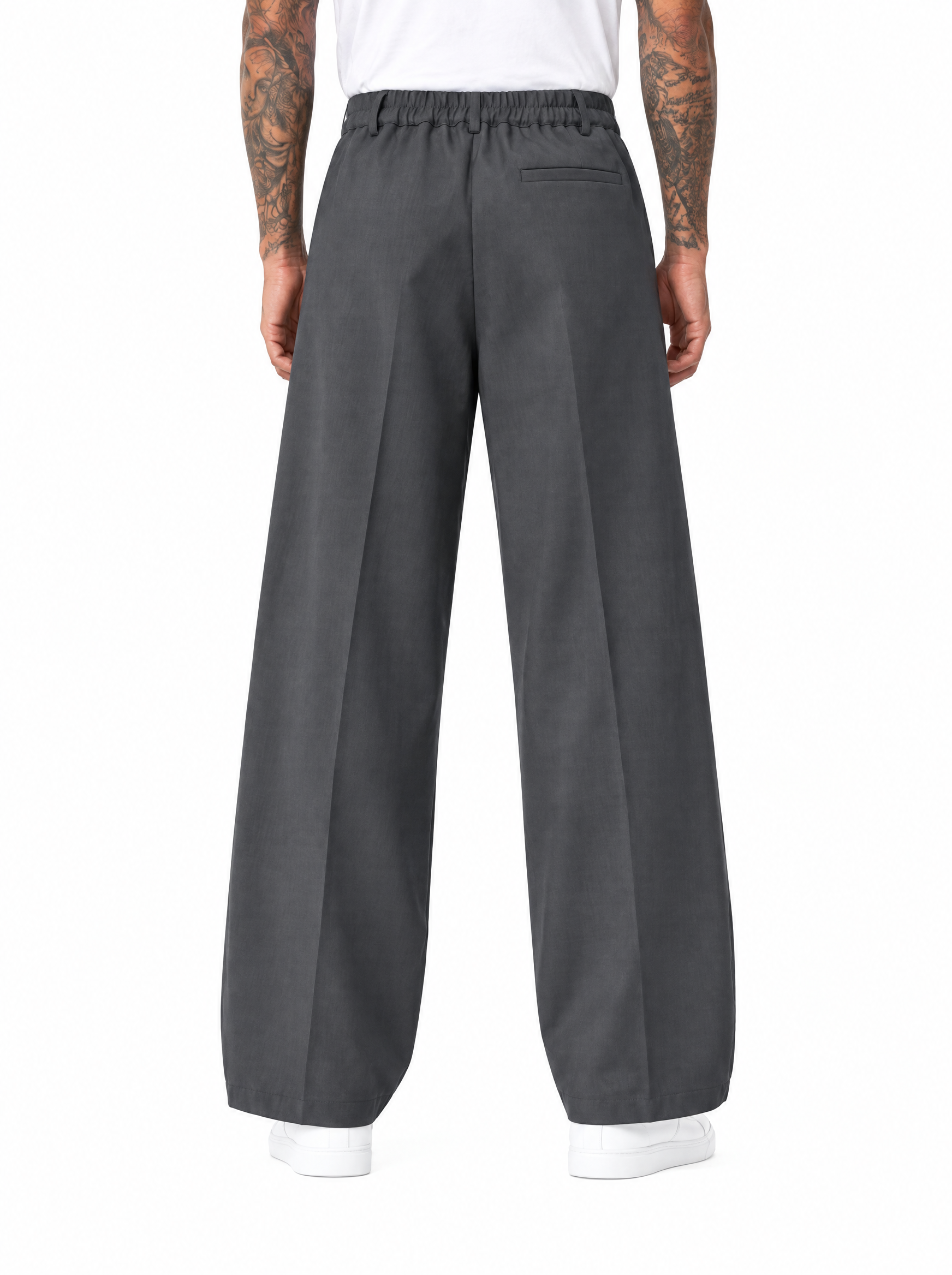 COMPTON Pantalone palazzo grigio