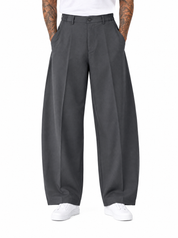 COMPTON Pantalone palazzo grigio