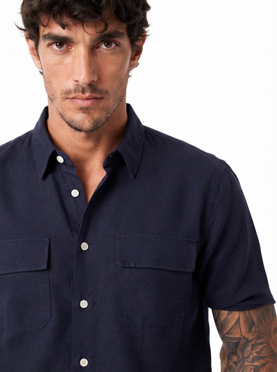 Coordinato slim fit blu DC1935-36