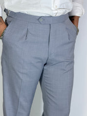 Pantalone con fibbie Migliaccio grigio Spencer
