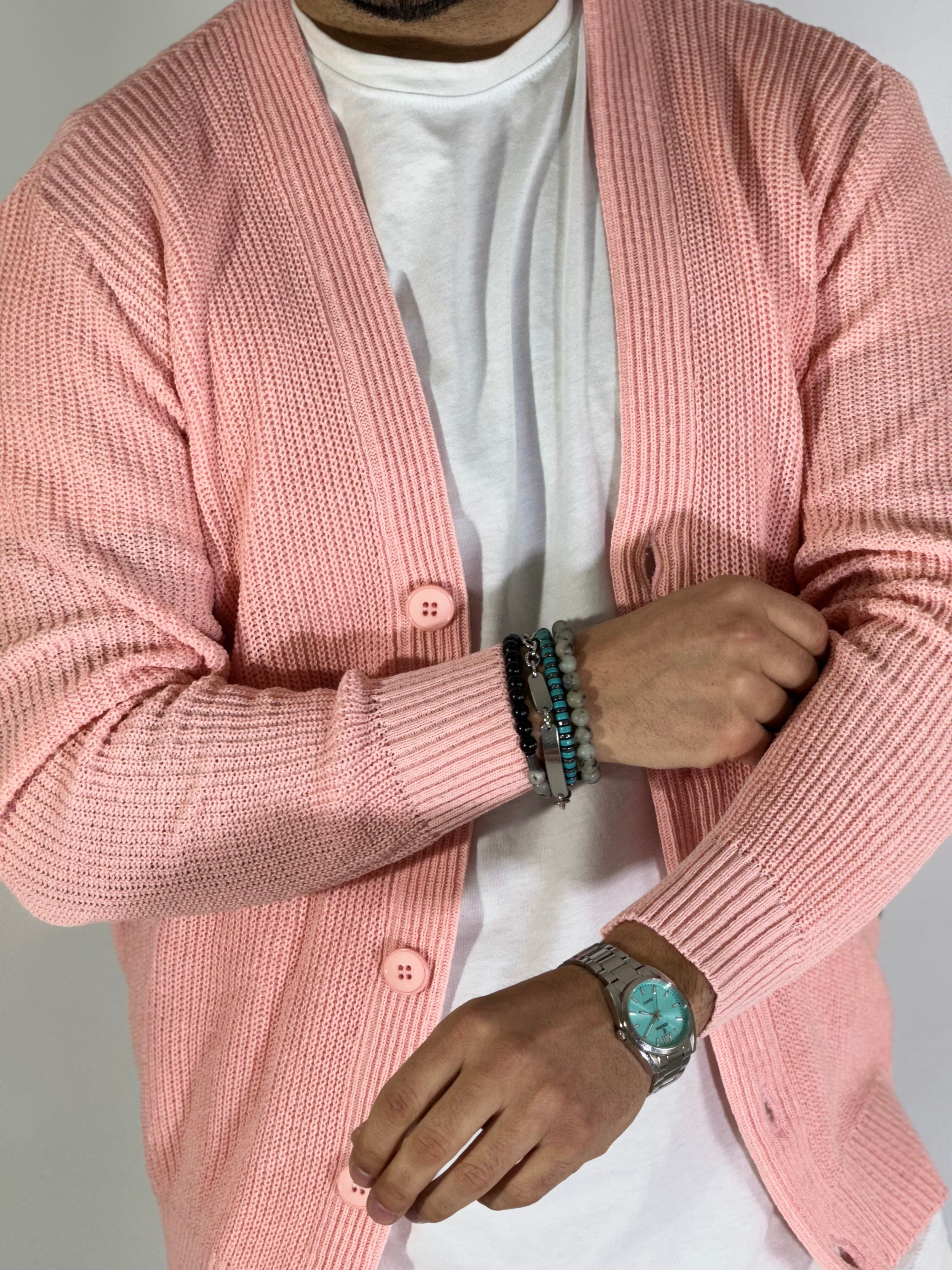 Cardigan estivo rosa TB2500