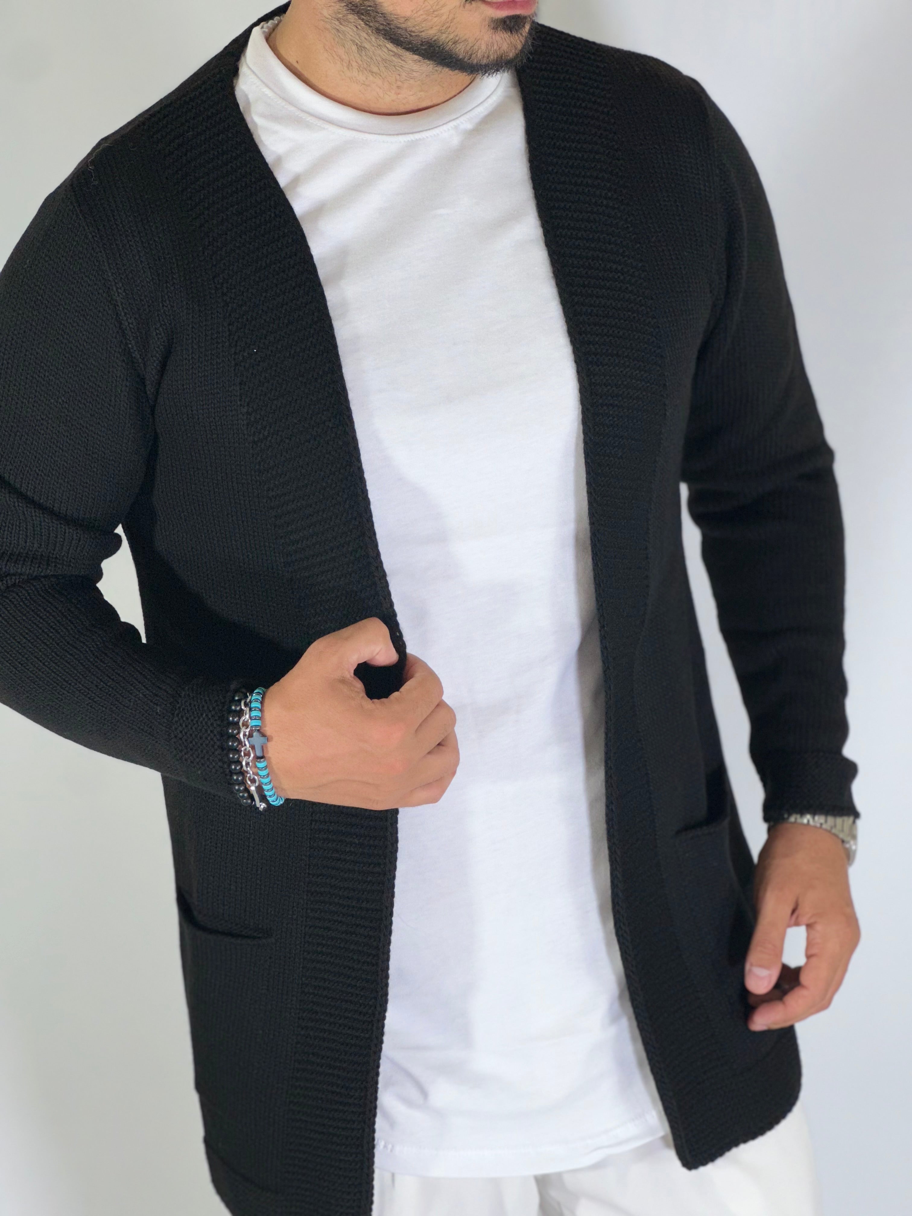 Cardigan aperto nero BK7730224