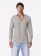 FORLI Camicia rigata moro