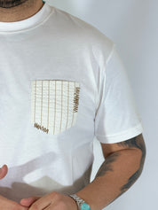 T-shirt con taschino panna BRERA