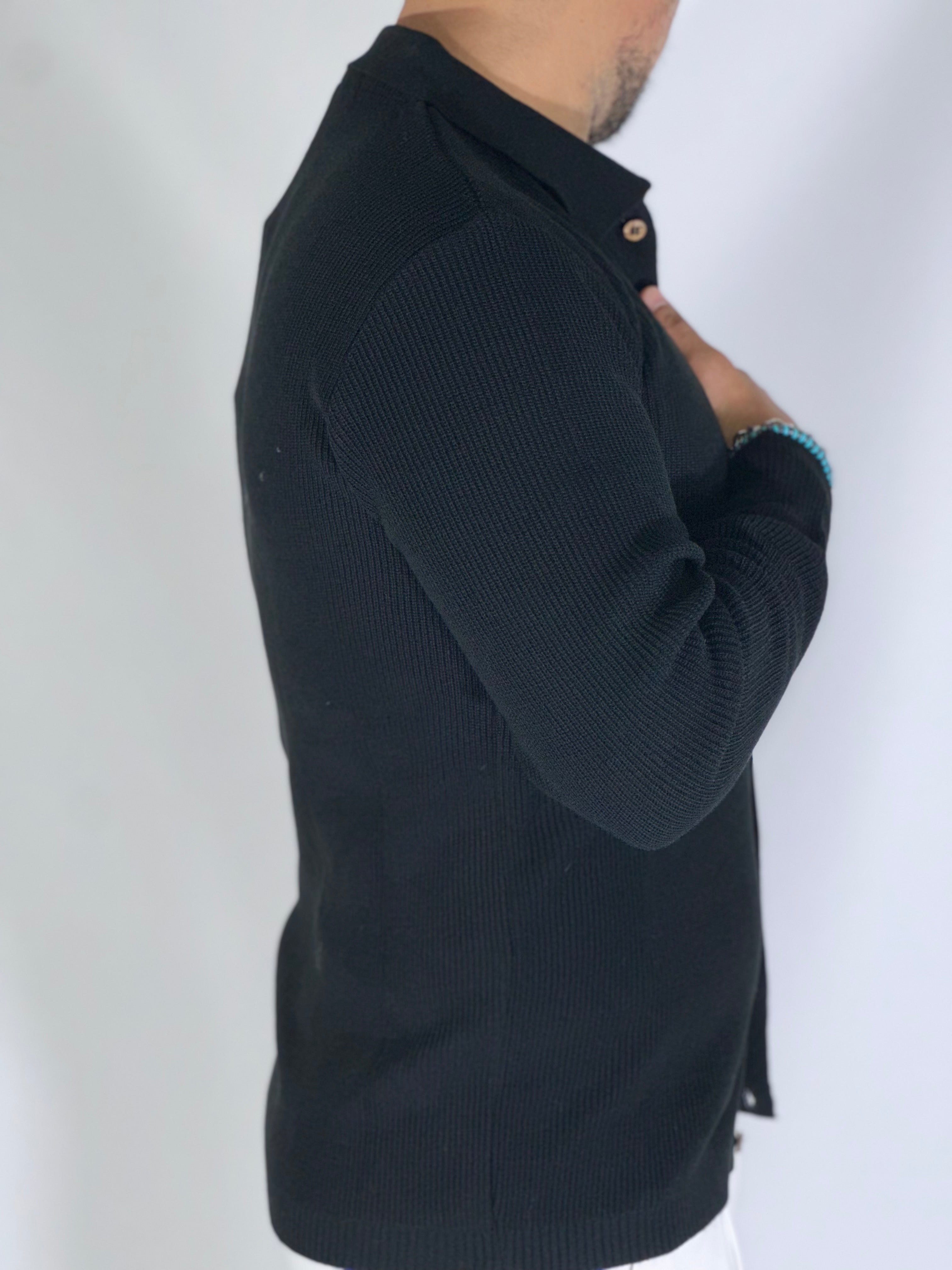 giacca camicia nera SER463