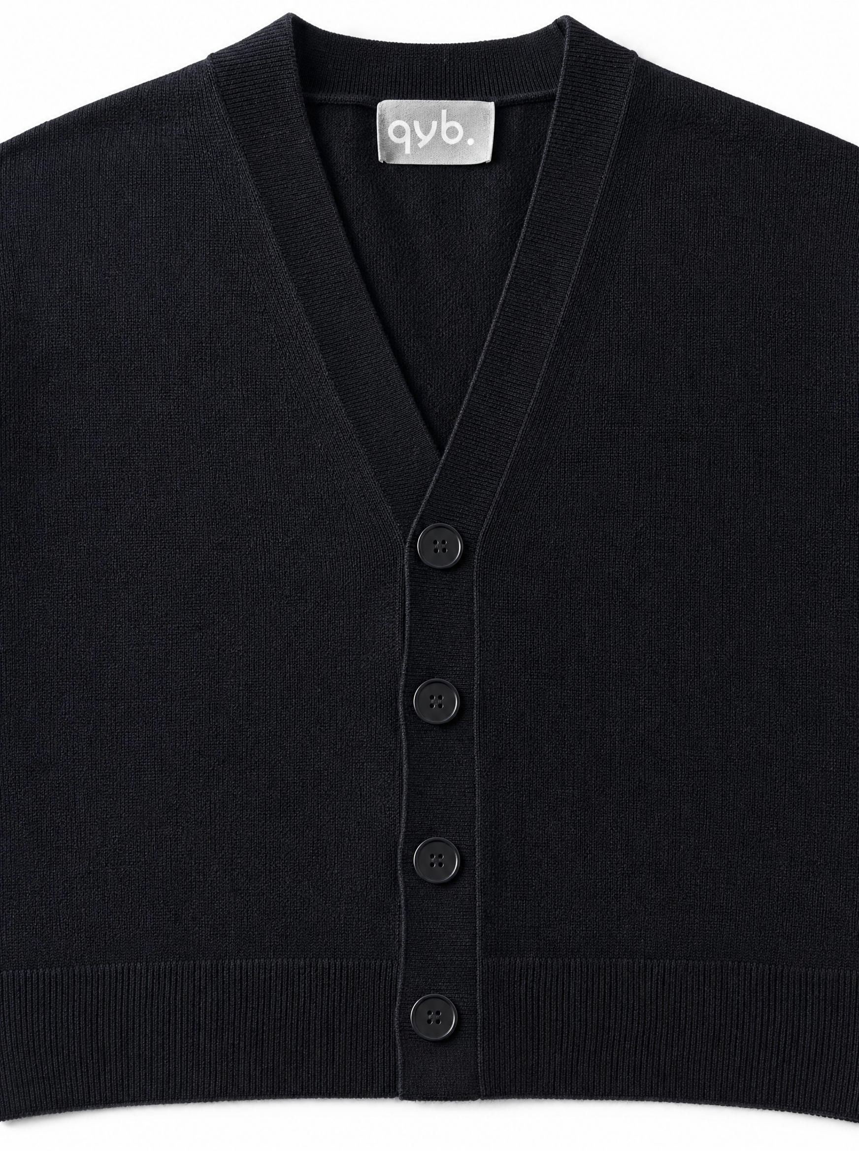 Cardigan spalla scesa nero W86022