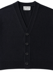 Cardigan spalla scesa nero W86022