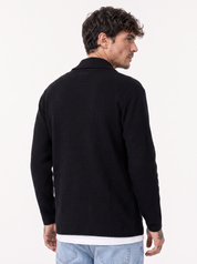PARKER cardigan pochette nero