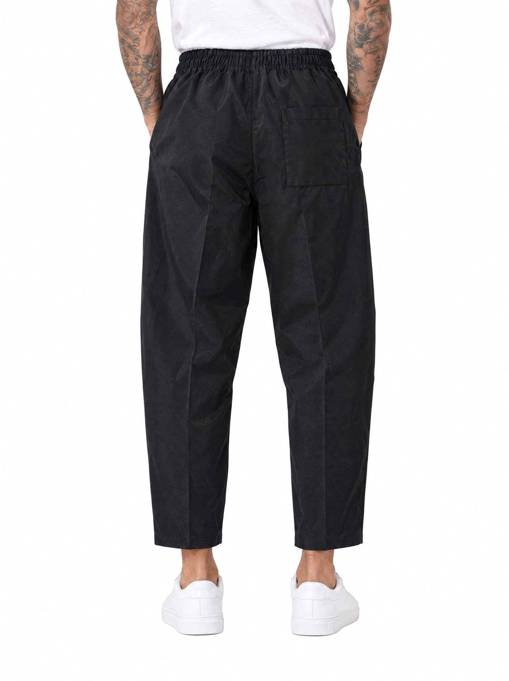 QUENTIN Pantalaccio japan con pinces nero