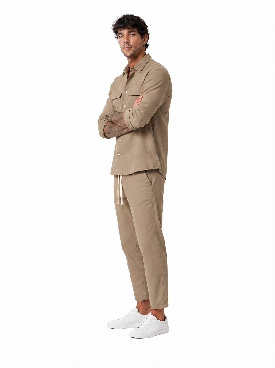 Coordinato slim fit beige DC1935-36