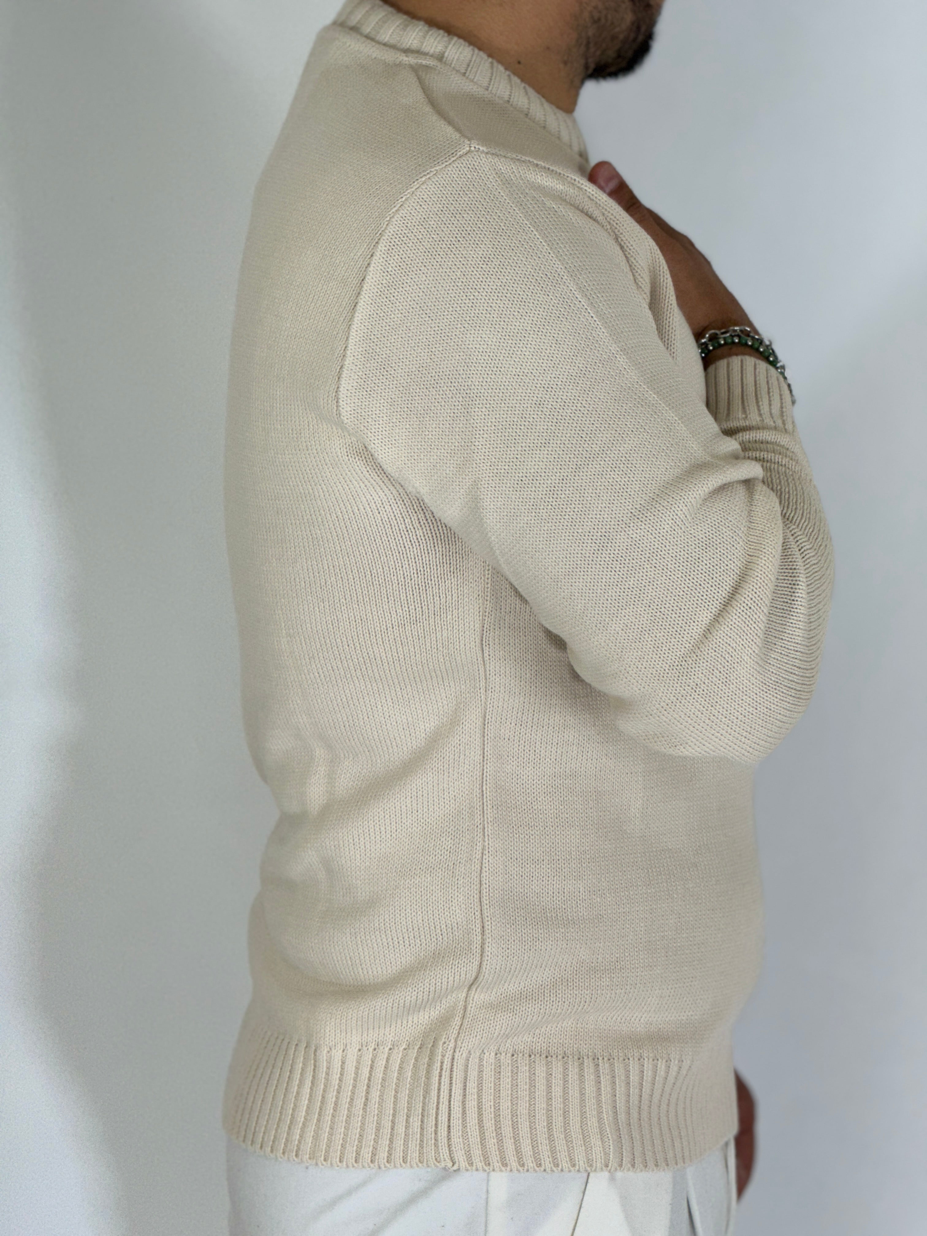 Girocollo basic beige AD25161