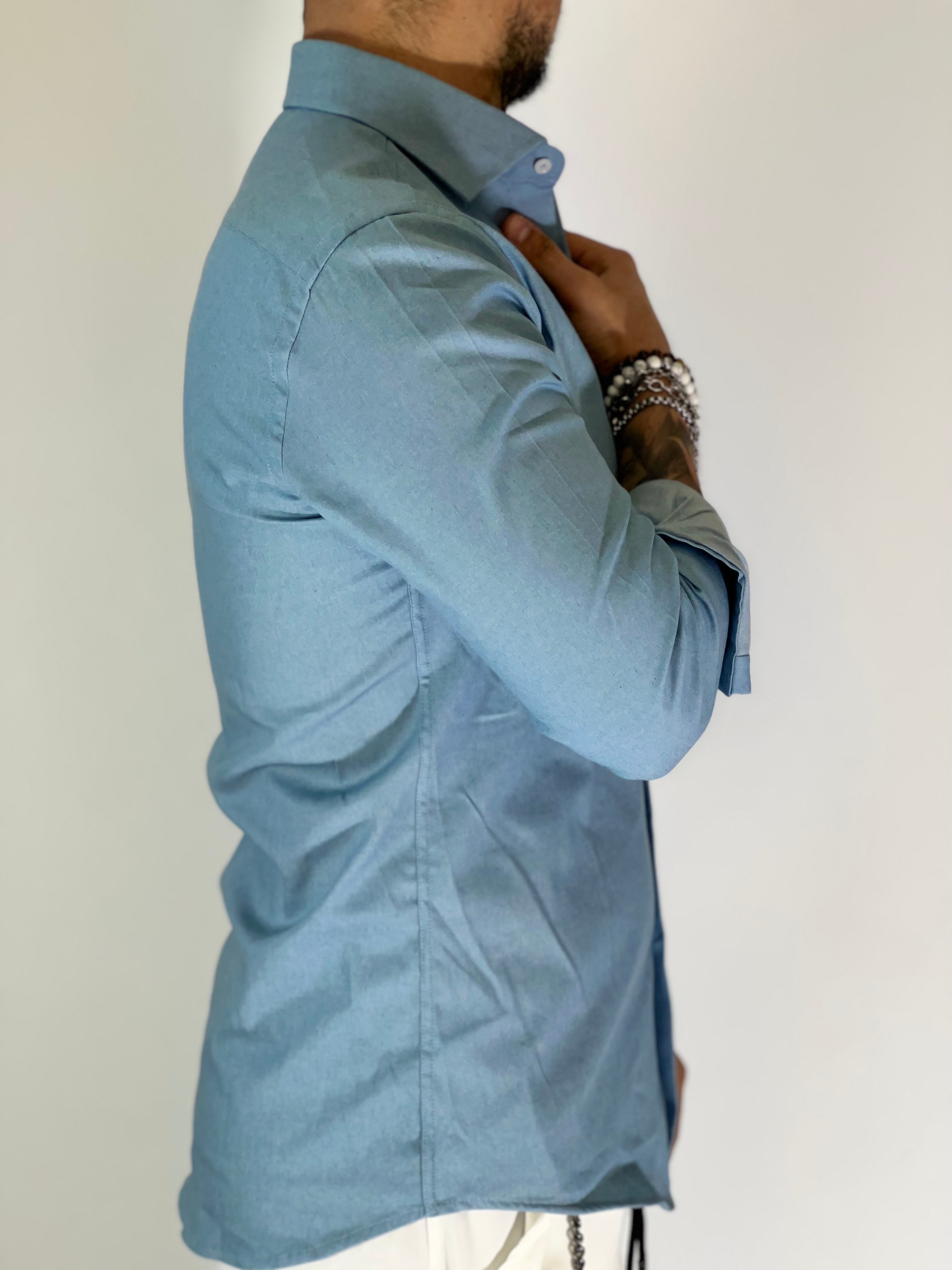 Camicia MIGLIACCIO jeans chiaro