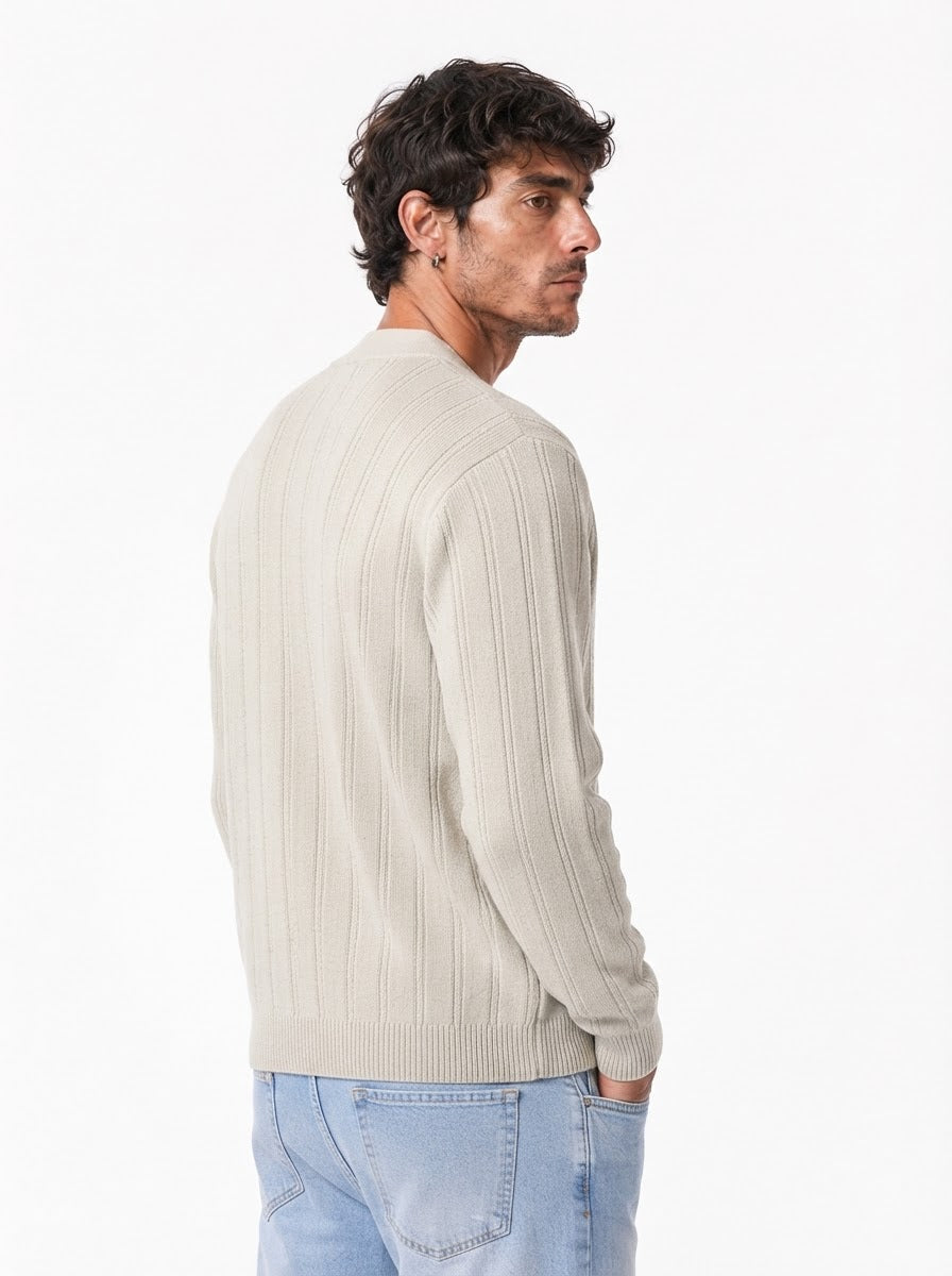 MACE Cardigan sciallato avorio