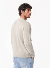 MACE Cardigan sciallato avorio