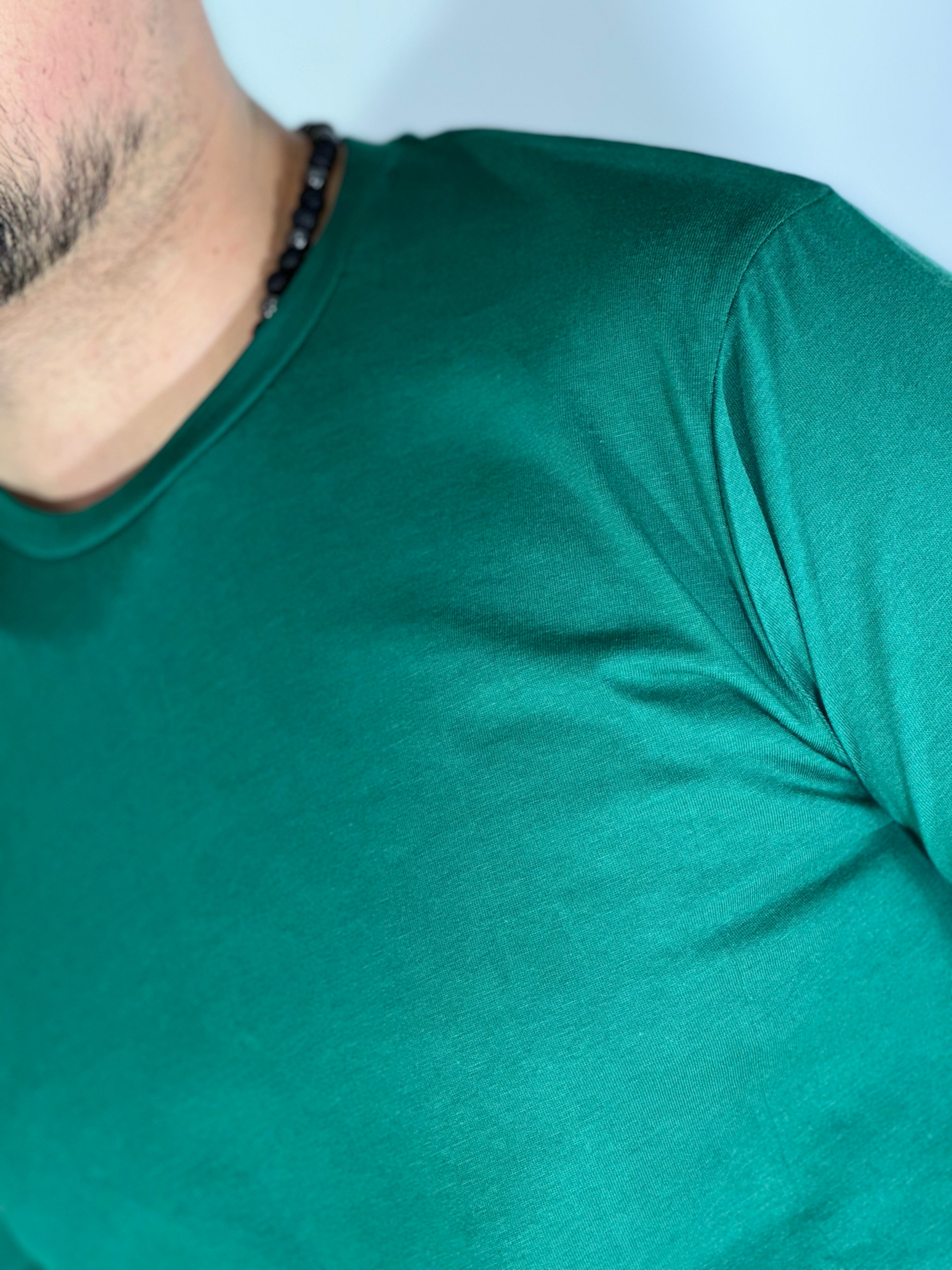 T-Shirt basic verde g. M19221