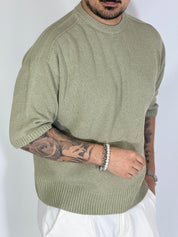 T-shirt boxi cropped salvia PACIFIC